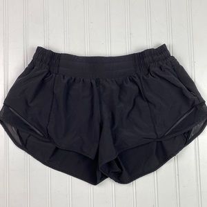 Lululemon black running shorts 10